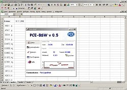 Optionale Übertragungssoftware der Kleinwaage PCE-BSH 6000