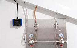 Carbon dioxide meter as a gas warning system.