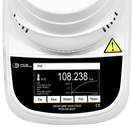 Analisador de umidade - Display