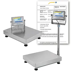 Balança de plataforma - incl. certificado de calibração ISO