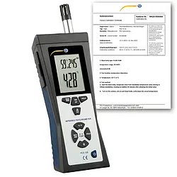 Medidor climatológico - inclui certificado de calibração ISO