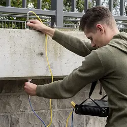 Medidor de prevenção e segurança no trabalho - Imagem de uso