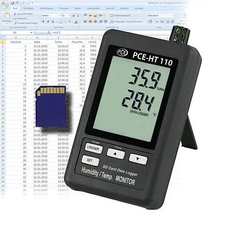 Registrador de temperatura e umidade