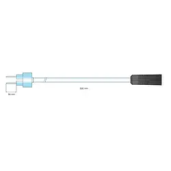 Sonda de temperatura com agulhas para fundições 