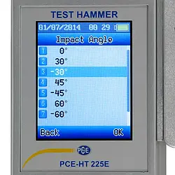 Verificador de material - Display