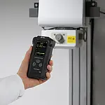 Medidor de radiação - Imagem de uso