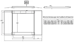 Balanza verificable - Dimensiones 