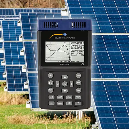 Contador de radiación solar para campos solares