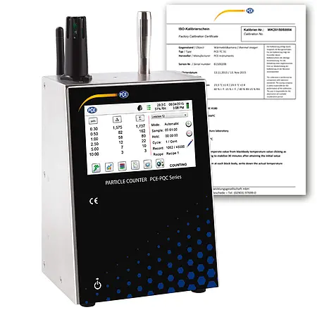 Controlador ambiental incl. certificado de calibración