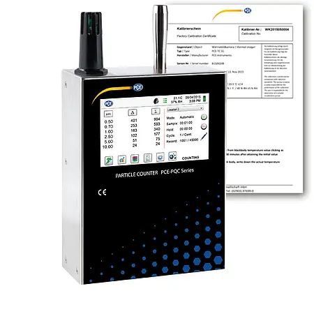 Controlador ambiental incl. certificado de calibración