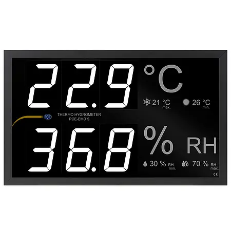 Display de temperatura y humedad