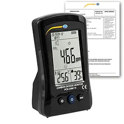 Medidor de calidad de aire incl. certificado de calibración ISO