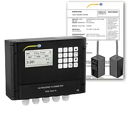 Medidor de caudal incl. certificado de calibración ISO