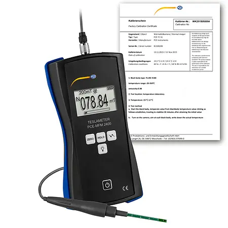 Medidor de radiación incl. certificado de calibración ISO