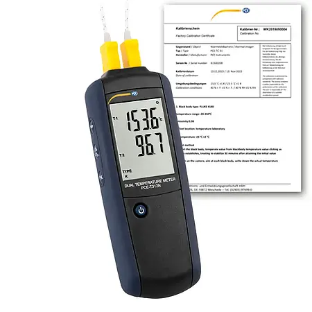 Medidor de temperatura para mantenimiento preventivo incl. certificado ISO