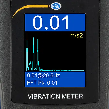 Medidor para prevención y seguridad laboral - Gráfica de vibraciones