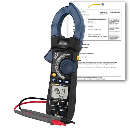 Multímetro PCE-DC 50-ICA incl. certificado de calibración ISO