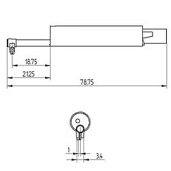 Sensor de curvatura PCE-RT2000-RP110