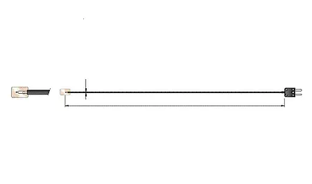 Sonda de temperatura tipo K autoadhesiva