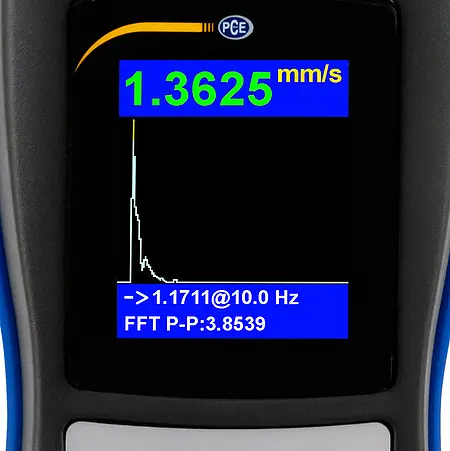 Vibrómetro - Medición en mm/s