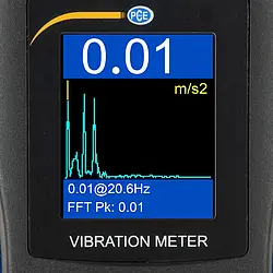 Vibrómetro - Gráfica de vibraciones