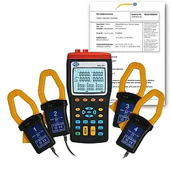 Watímetro incl. certificado de calibración ISO