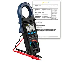 Analizador de potencia incl. certificado de calibración ISO