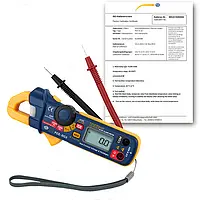 Comprobador de tensión incl. certificado de calibración ISO