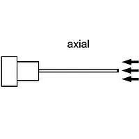 Medidor de campo electromagnético con medición axial