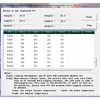 Termómetro infrarrojo con software