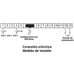 Amperímetro-Indicador - Alimentación 