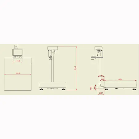 Balanza para silos - Dimensiones