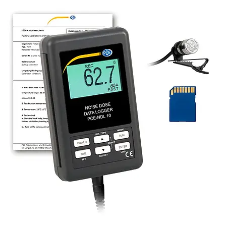 Dosímetro incl. certificado de calibración ISO