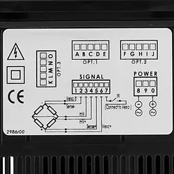 Esquema en el indicador de panel serie PCE-DPD-Px