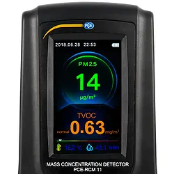 Medidor de calidad de aire - Medición del TVOC