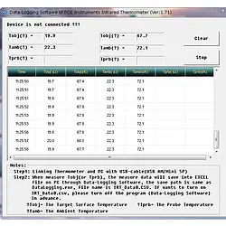 Software del termómetro