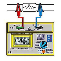 Comprobador de miliohmios - Medición simple de dos hilos