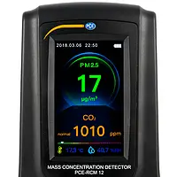 Contador de partículas - Medición de la concentración CO2