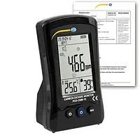 Detector de gas incl. certificado de calibración ISO