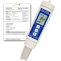 Medidor de pH incl. certificado de calibración ISO