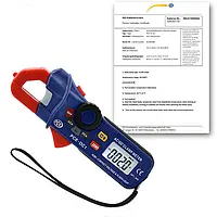 Pinza amperimétrica incl. certificado de calibración ISO