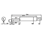 Sensor para ranuras - Dimensiones