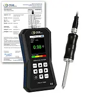 Vibrómetro incl. certificado de calibración ISO