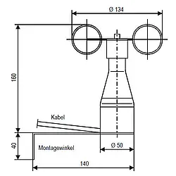 Lille vindmølle kwg1 dimensioner