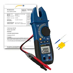 Amperemeter PCE-CM 3-ICA inkl. ISO-kalibreringscertifikat