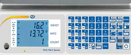 Tabelskala PCE-TB 15c