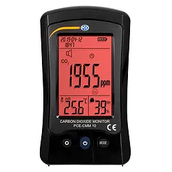 CO2 måling af enhed PCE-CMM 10 alarm