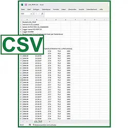 Datalogger PCE-PDFL 10 CSV