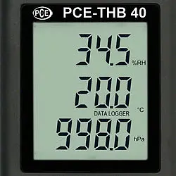 Vis datalogger PCE-THB 40