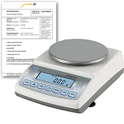 Dosierwaage PCE-BT 2000-ICA inklusive ISO-kalibreringscertifikat